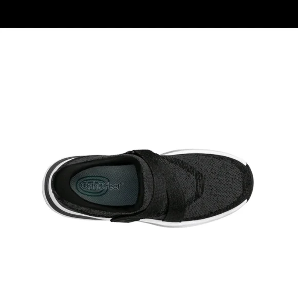 Orthofeet Naya Hand's Free Arch Support Sneaker - Black - Picture 3 of 8